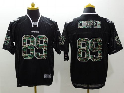 Nike Raiders #89 Amari Cooper Black Men's Stitched NFL Elite Camo Fashion Jersey